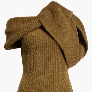 NWT Rick Owens FW24 Porterville Alpaca Blend Banded T Jumper